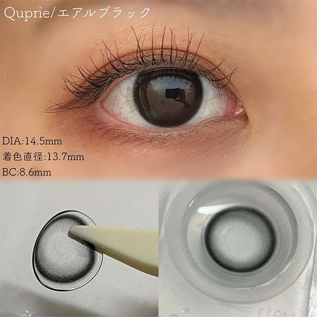 キュプリエ エアルブラック(Quprié Earl black)Rちゃん | モアコンタクト