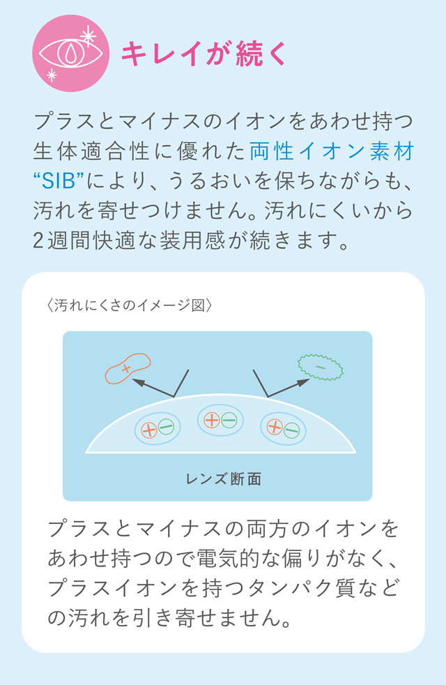 ツーウィークピュアうるおいプラス 両生イオン素材SIB