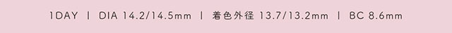 1DAY,DIA14.2/14.5mm,着色外径13.7/13.2mm,BC8.6mm|生見愛瑠(めるる)イメージモデル プロデュース アンドミー ワンデー AND MEE 1day ワンデーカラコン