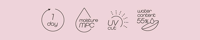 1day,moisutureMPC,UVcut,watercontent55%|生見愛瑠(めるる)イメージモデル プロデュース アンドミー ワンデー AND MEE 1day ワンデーカラコン