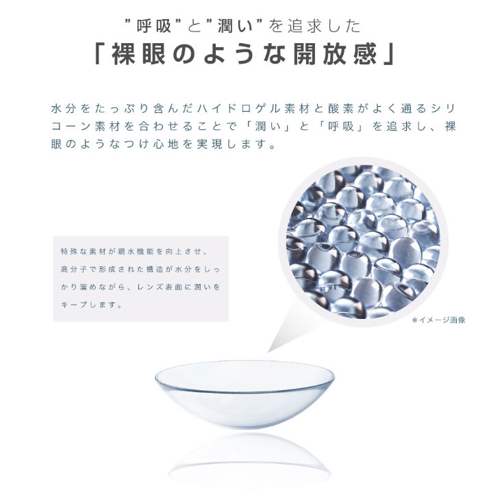 瞳を開放するエアレンズシリコーン|呼吸と潤いを追求した「裸眼のような開放感」