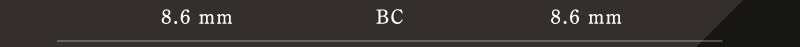 ビーハートビー2ウィーク201-BR、206-BRはBC8.6mmの2ウィークカラコン