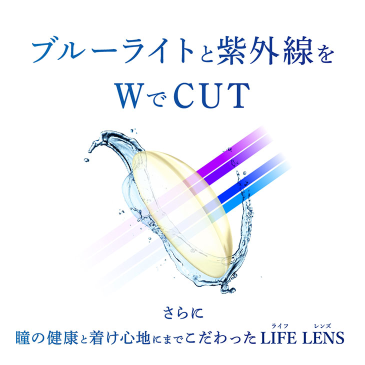 チャンスクリアワンデー(CHANCE CLEAR 1DAY)はブルーライトと紫外線をWでカットし瞳の健康とつけ心地までこだわったライフレンズです