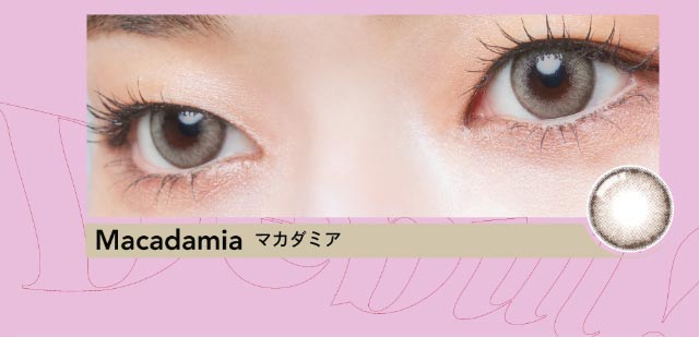 Macadamia(マカダミア)装用写真|クルーム(CRUUM)BLACKPINKイメージモデル,ワンデー,ブラックピンク