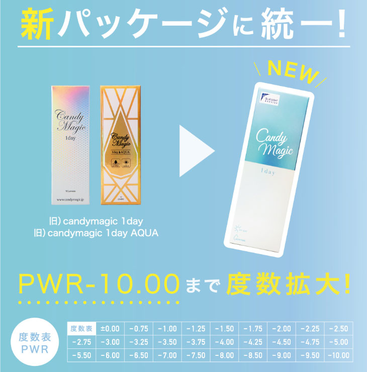 鈴木愛理イメージモデル,キャンディーマジックワンデー,ブルーライトカット,新パッケージ,度数展開が増えました!