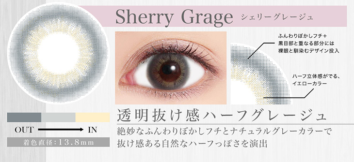 新色 シェリーグレージュ レンズLP画像