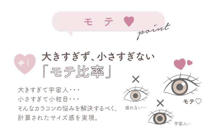 チューズミー/1day/ワンデー/度あり/ゆうこす/菅本裕子/14.3mm/ナチュラル/ニュアンス/大きすぎず小さすぎないモテ比率