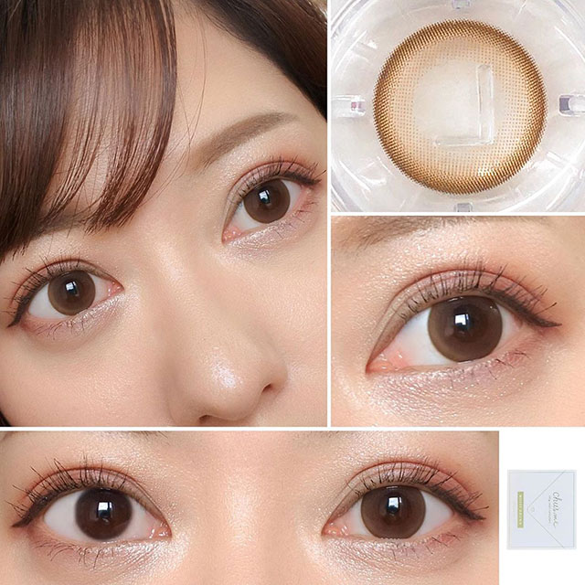 チューズミーはゆうこす(菅本裕子)プロデュース、イメージモデル。モイストブラウンは甘え上手なちゅるんブラウン。繊細で柔らかな茶フチがちゅるんと潤った瞳にしてくれるあざといワンデーカラコンです