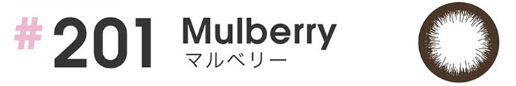 #201 MulberryマルベリーはDIA14.2mmのワンデーカラコン