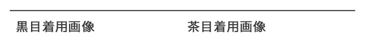 #102 Lamp Blackランプブラックの黒目と茶目の装用画像