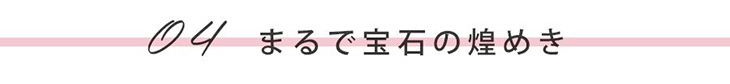 04 まるで宝石の煌めき