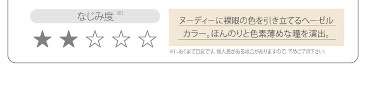 新木優子イメージモデルカラコン『アイジェニック(EYE GENIC)』 イノセントヘーゼル