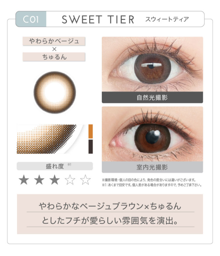 新木優子イメージモデルカラコン『アイジェニック(EYE GENIC)』 スウィートティア