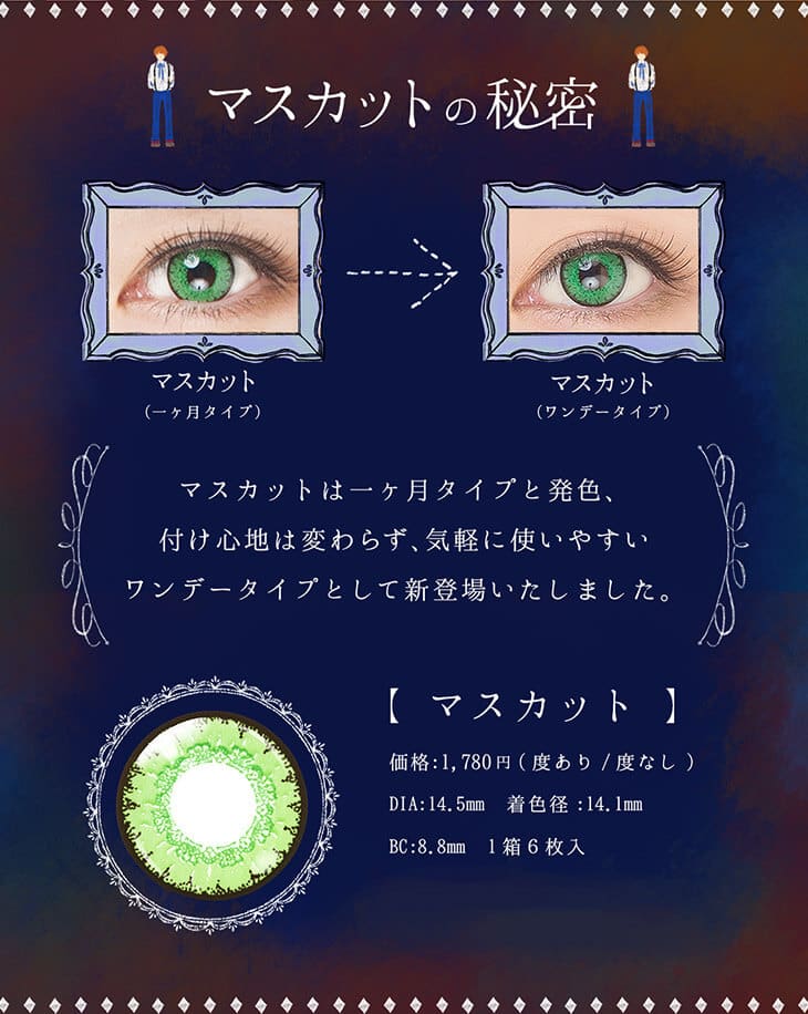 エティアクールワンデー新色 | マスカットの秘密