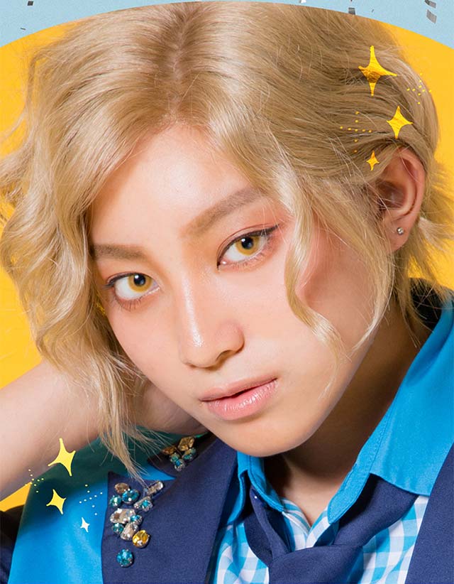 【エティアジュレワンデー】シトラスジュレ 果汁を凝縮したかのようなフレッシュなイエロー。キリッとシャープな瞳になるので男装との相性は抜群!