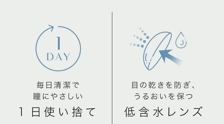 エバーカラー1dayルクアージュのレンズスペック
