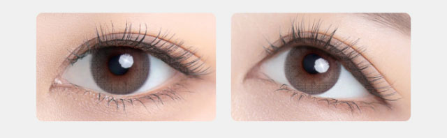 黒ごまプリン装用写真|毎日にもっと「自信」を マンスリーカラコン 毎日使いたくなる♡韓国っぽマンスリーカラコン ふふふ fufufu