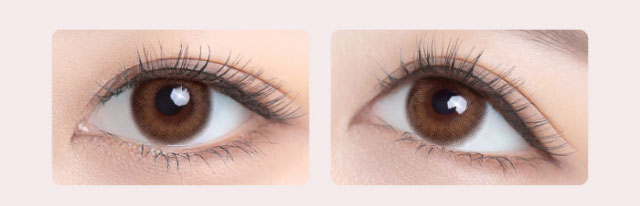 カフェオレ装用写真|毎日にもっと「自信」を マンスリーカラコン 毎日使いたくなる♡韓国っぽマンスリーカラコン ふふふ fufufu