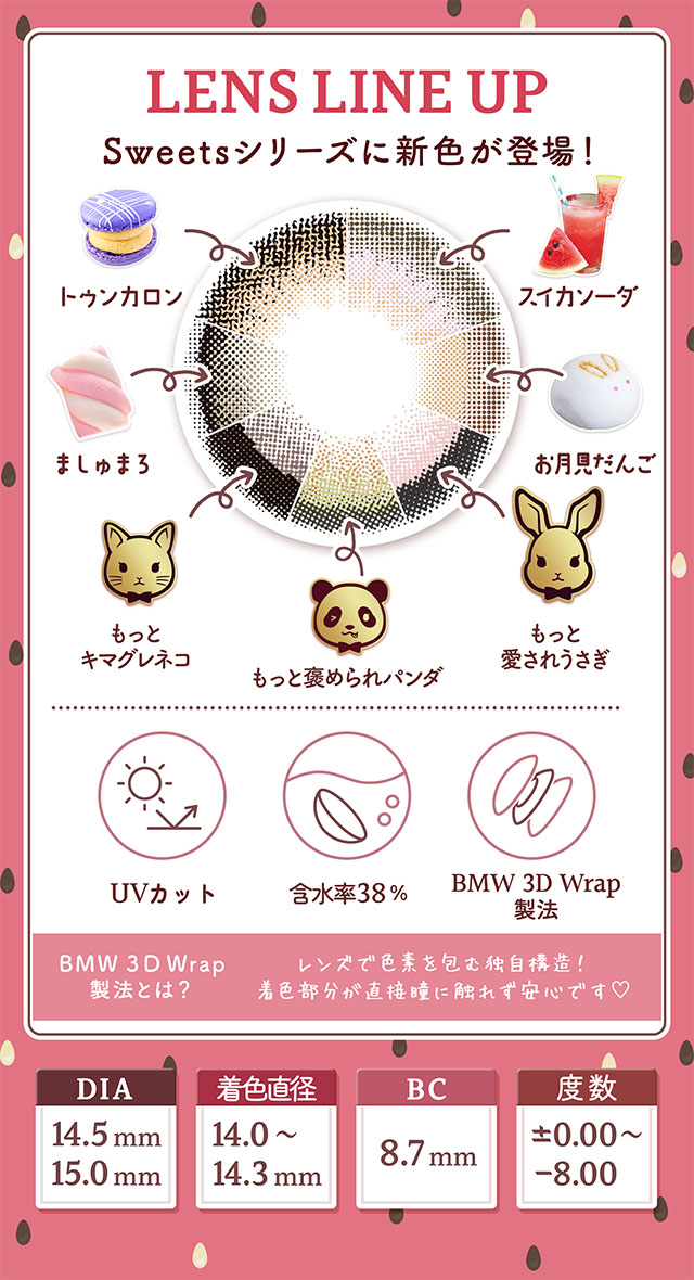 レンズアップ画像|特別なSweetsシリーズに新色が登場
