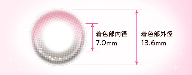 煌めきピンクレンズ写真|ヒロインのような輝く大きな瞳へ【ヒロインメイク ワンデーUVM(HeroineMake 1day UVM)】ワンデーカラコン,1day,DIA14.2mm,含水率38.0%,低含水