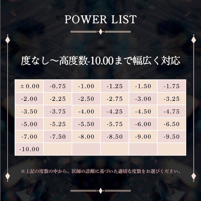 パワーリスト 度なし〜高度数-10.00まで幅広く対応|度あり・度なし 10枚 ジュエリス DIA:14.5mm ワンデー カラコン カラーコンタクトレンズ