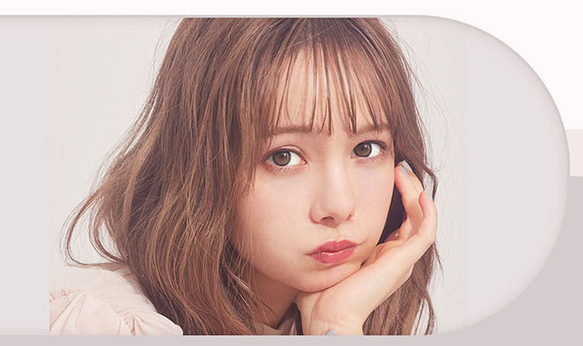 ナイトニュイ装用写真|柴田あやなイメージモデル,イマドキちゅるんな本命レンズ,メランジェシュエット,ワンデー(melange+chouette)