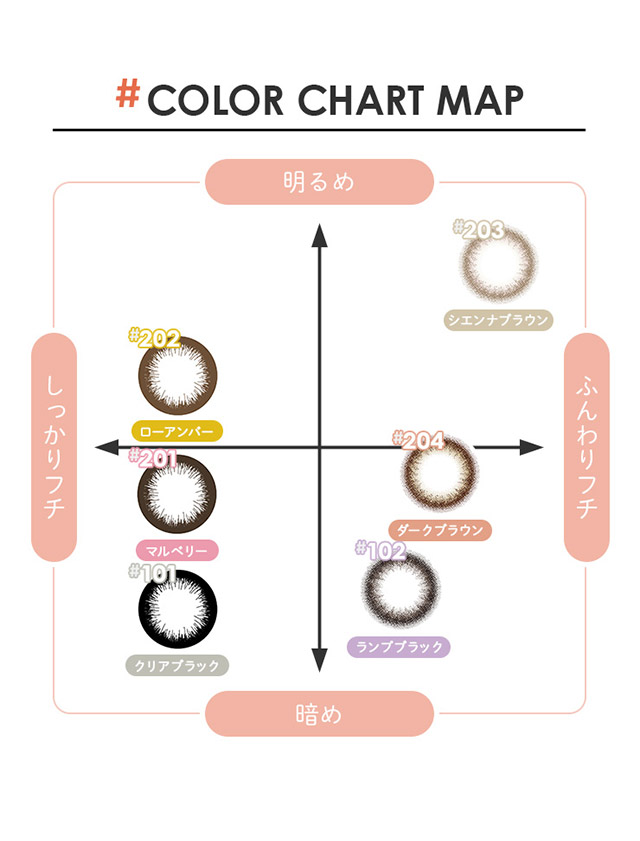 メリーベーシックのカラーチャート