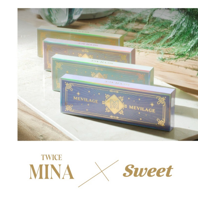 TWICE ミナイメージモデルのワンデーカラコン|女神のような美しさをコンセプトに瞳に艶と色気を纏うワンデーカラコン,TWICE ミナイメージモデルのワンデーカラコン【MEVILAGE(メビラージュ)】1day,10枚入り,DIA14.0mm,BC8.6mm