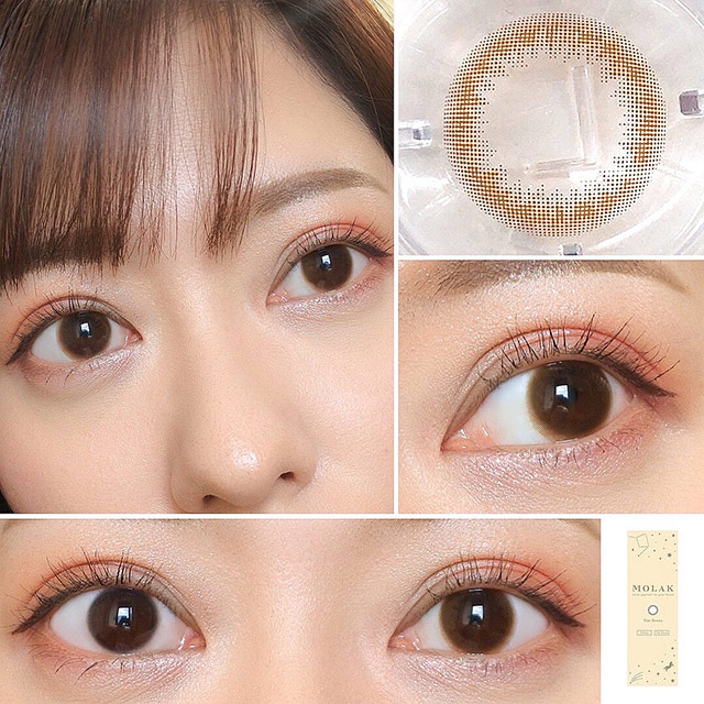 宮脇咲良(さくらたん)イメージモデルのワンデー(1day)カラコンモラク(MOLAK)ワンデーティントブラウンのモアコンスタッフ着レポ