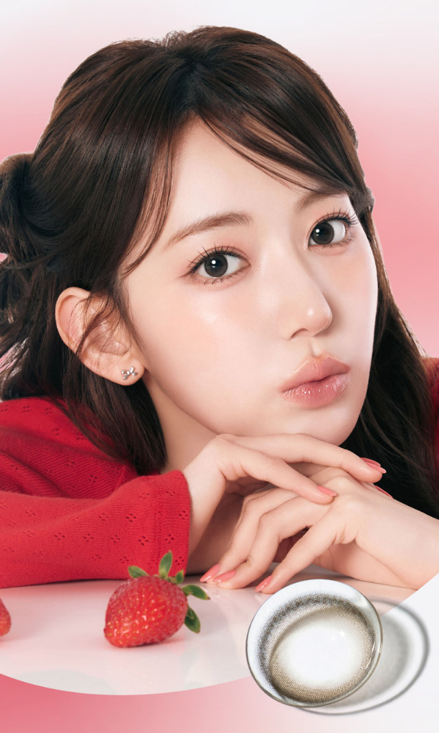 チェリッシュブラウン,宮脇咲良(さくらたん)装用写真|宮脇咲良(さくらたん)イメージモデルのワンデーカラコン【モラクワンデー(MOLAK 1day)】カラコン ワンデーカラコン 1day 1箱10枚入り