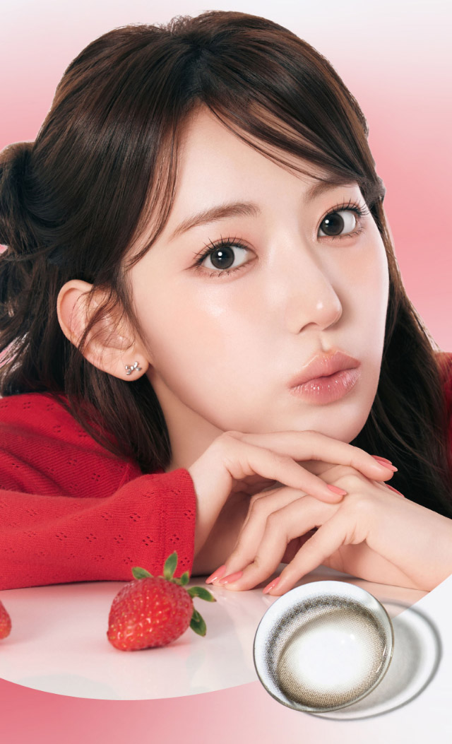 チェリッシュブラウン,宮脇咲良(さくらたん)装用写真|宮脇咲良(さくらたん)イメージモデルのマンスリーカラコン【モラクマンスリー(MOLAK monthly)】カラコン マンスリーカラコン 1month 2枚入り 度あり・度なし  DIA14.5mm/14.2mm 含水率38%