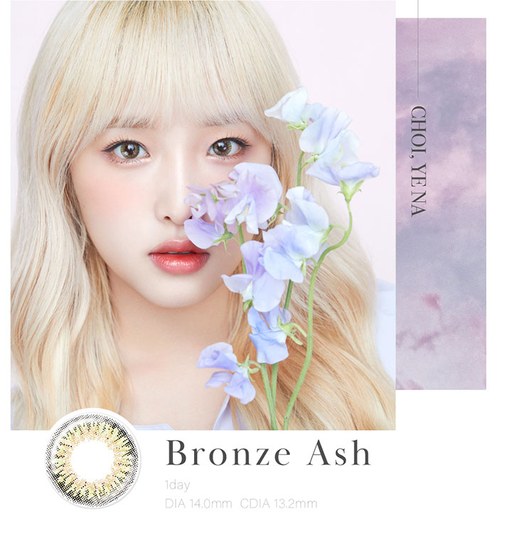 IZ*ONE(アイズワン)CHOI,YE NA(チェ・イェナ)イメージモデルカラコンミッシュブルーミン クォーターヴェールシリーズ(Miche Bloomin) ブロンズアッシュ