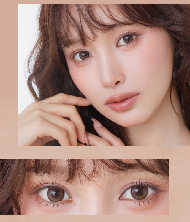 ミフェのエクラブラウン|自分を虜にする視線【ミフェ(Mifee)】シリコーンハイドロゲルレンズ,ワンデー,DIA14.5mm,G.DIA13.8mm,BC8.7mm,10枚入り