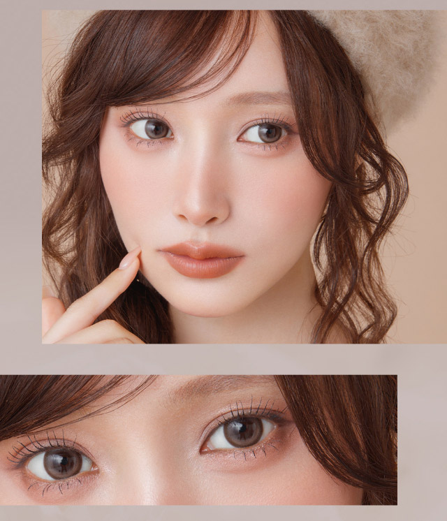 ミフェのピュールベージュ|自分を虜にする視線【ミフェ(Mifee)】シリコーンハイドロゲルレンズ,ワンデー,DIA14.5mm,G.DIA13.8mm,BC8.7mm,10枚入り