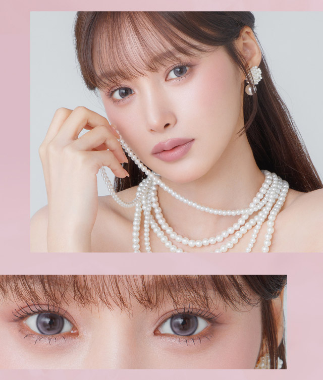 ミフェのグラセグレー|自分を虜にする視線【ミフェ(Mifee)】シリコーンハイドロゲルレンズ,ワンデー,DIA14.5mm,G.DIA13.8mm,BC8.7mm,10枚入り