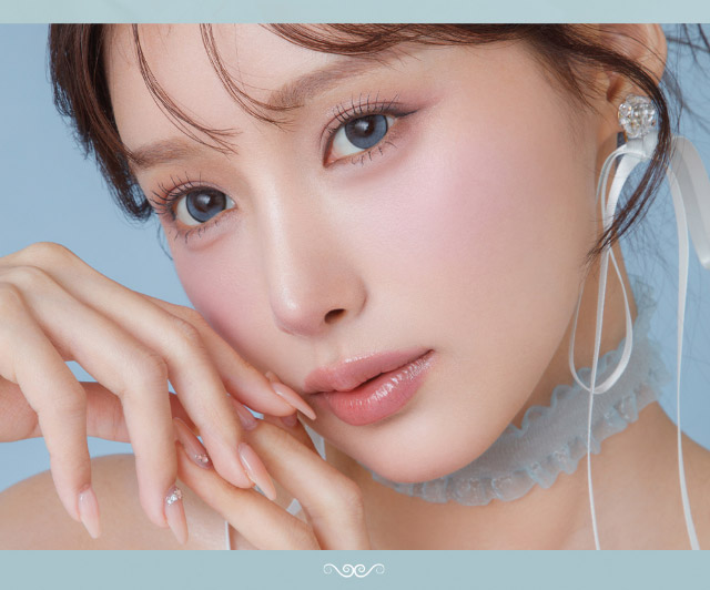 ミフェのシャルムブルー|自分を虜にする視線【ミフェ(Mifee)】シリコーンハイドロゲルレンズ,ワンデー,DIA14.5mm,G.DIA13.8mm,BC8.7mm,10枚入り