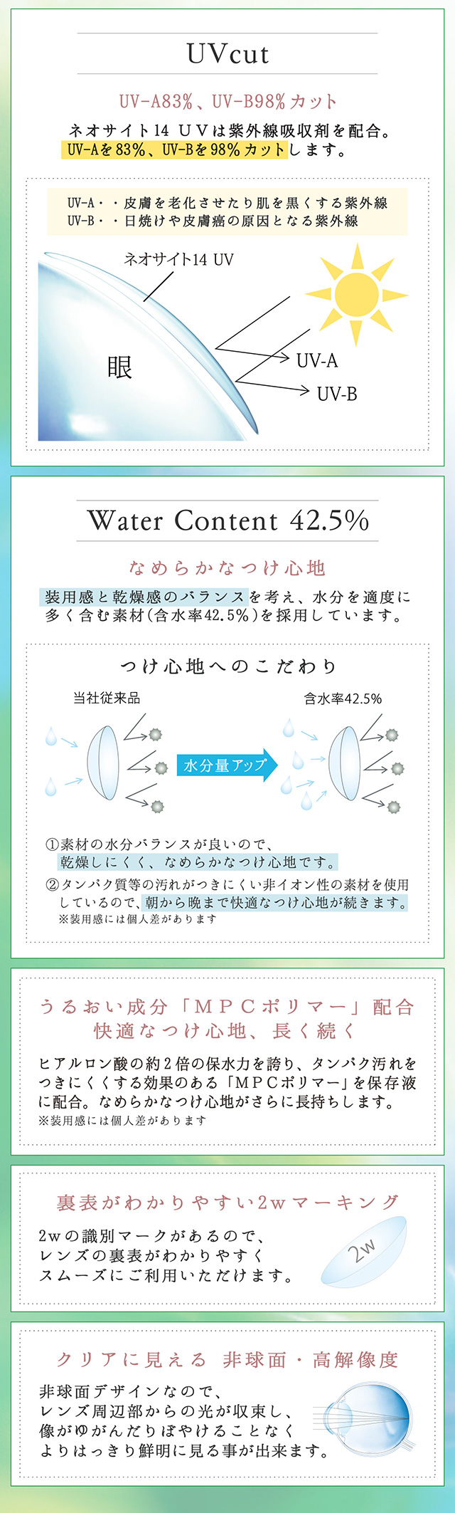 楽天市場】【送料無料】ネオサイト14 UV 6枚入 6箱セット 両目9