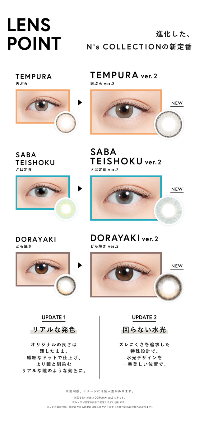 LENS POINT 進化したN'sCOLLECTIONの新定番|渡辺直美さんプロデュースのハイセンスワンデーカラコンN'sCOLLECTION(エヌズコレクション)
