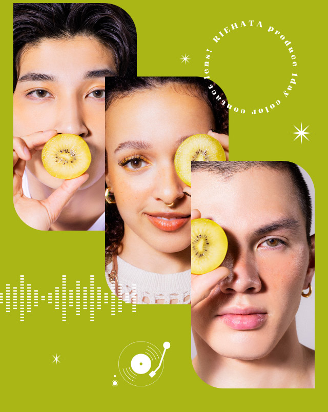 キウイ|世界を舞台に活躍するダンサー”RIEHATA”プロデュース,ひと目見ただけで、OH!となってしまうワンデーコンタクトレンズ オー(OH)ワンデー,DIA14.2mm,BC8.6mm,10枚入り