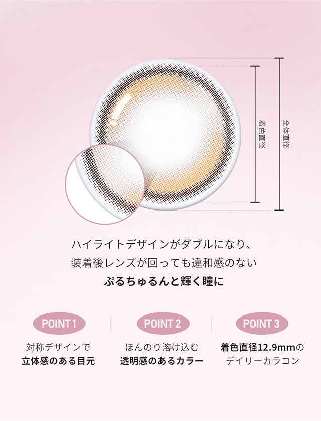 韓国カラコン オーレンズ ダブルティントワンデー