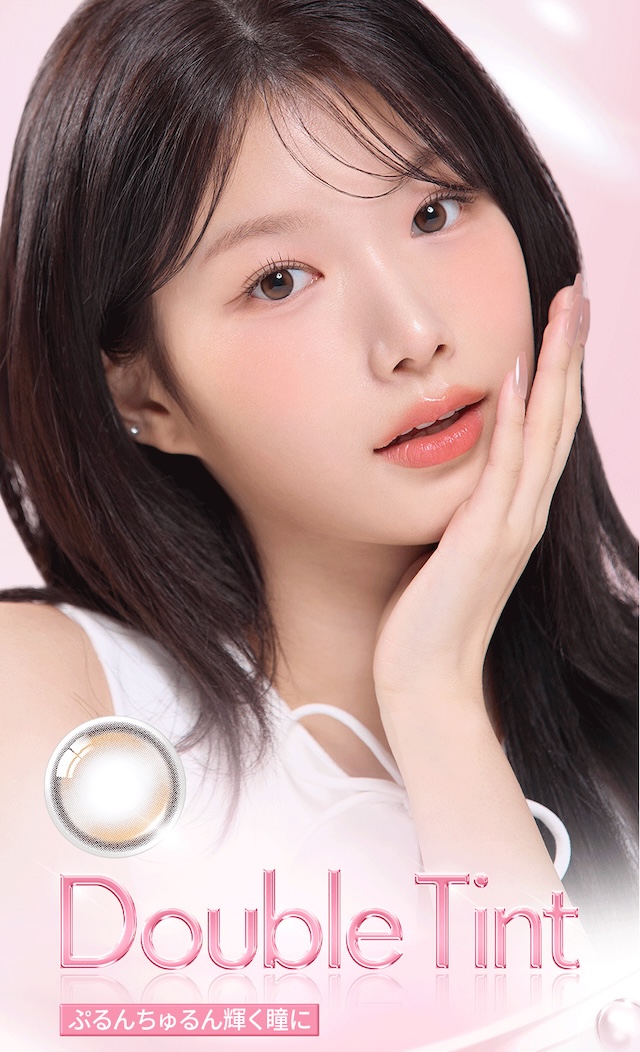 Double Tint ぷるんちゅるん輝く瞳に|度あり・度なし 10枚 オーレンズ ダブルティント ブラウン DIA:14.2mm ワンデー カラコン カラーコンタクトレンズ