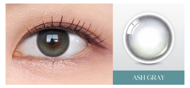 オーレンズグローイワンデーのアッシュグレー|New Jeansイメージモデル 韓国カラコン オーレンズグローイワンデー(OLENS Glowy 1day)