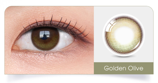 ゴールデンオリーブ(GOLDEN OLIVE)|韓国カラコン オーレンズグローイワンデー(OLENS Glowy 1day)韓国カラコン オーレンズグローイワンデーはソフト&繊細なハイライターカラーで立体的に輝く目元を演出する今トレンドの水光カラコン