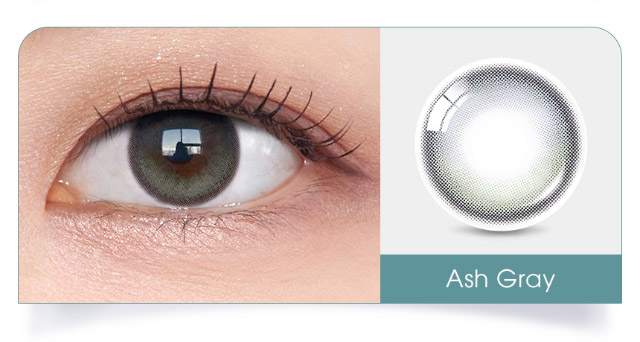 アッシュグレー(ASH GRAY)|韓国カラコン オーレンズグローイワンデー(OLENS Glowy 1day)韓国カラコン オーレンズグローイワンデーはソフト&繊細なハイライターカラーで立体的に輝く目元を演出する今トレンドの水光カラコン