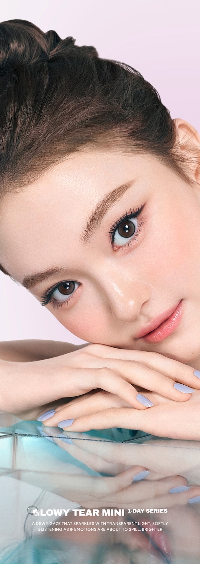 GLOWY TEAR MINI 1DAY|度あり・度なし 10枚 オーレンズ グローイティアミニワンデー グレー DIA:14.2mm ワンデー カラコン カラーコンタクトレンズ