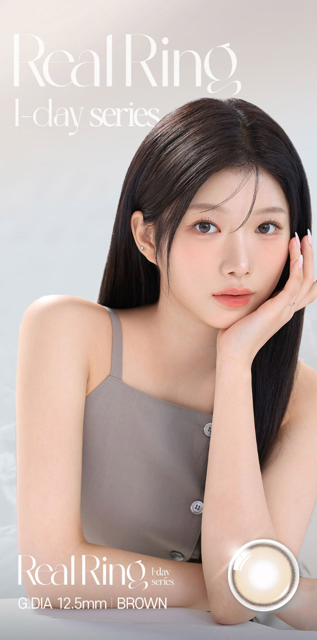 オーレンズ リアルリングワンデー ブラウン|韓国カラコン オーレンズ リアルリングワンデー(OLENS Real Ring 1day)