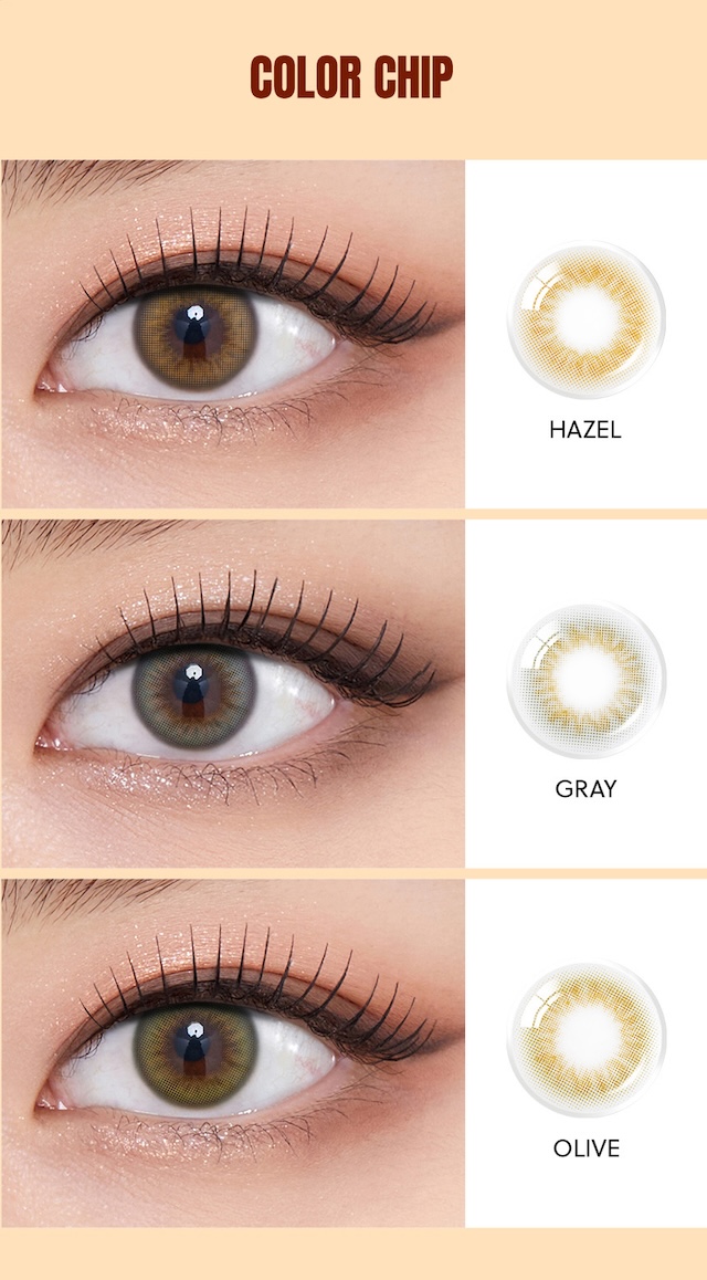 韓国カラコン オーレンズ スカンディワンデー　ヘーゼル