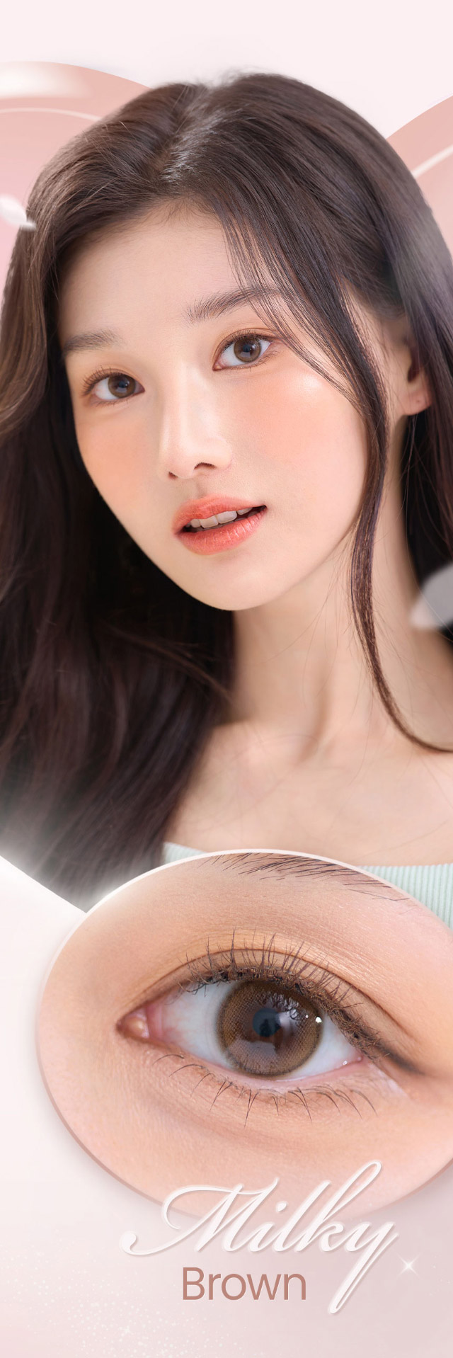 オーレンズ シャインタッチワンデー ミルキーブラウン|韓国カラコン オーレンズ オーレンズシャインタッチワンデー(OLENS Shine Touch 1day)はふんわりミルキーカラーとくっきり極細フチで儚い瞳になれるワンデーカラコン