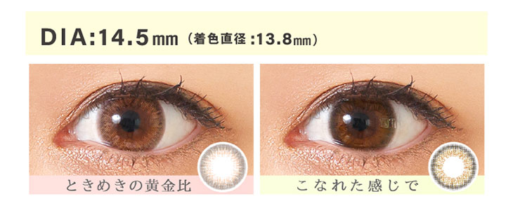 プリモクレールの「ときめきの黄金比」と「こなれた感じで」はDIA14.5mm