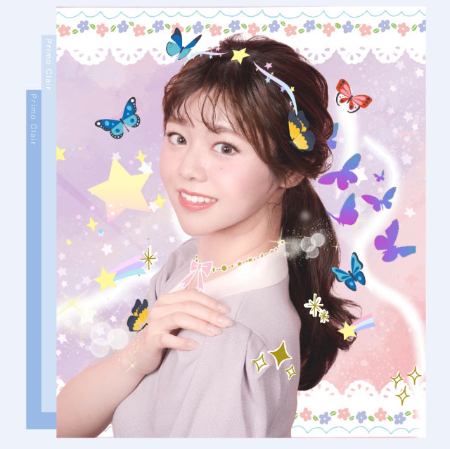 隠しきれないオーラ|美容系インフルエンサー愛乃(えの)さんイメージモデル プリモクレール(Primo Clair) カラコン マンスリーカラコン 1month 2枚入り